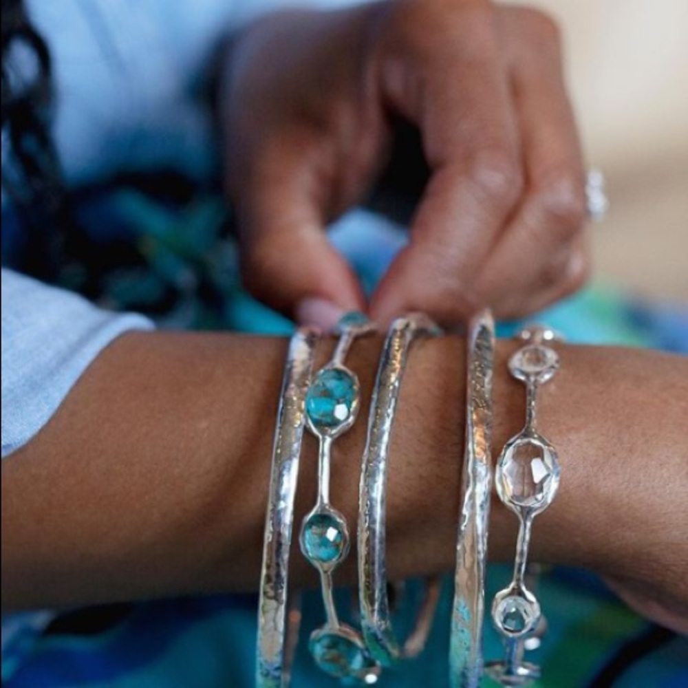 Set of TWO Ippolita Sterling Silver Bangles